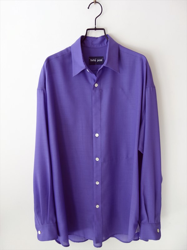 kikoribeta post ベータポスト　コート beta post ベータポスト/ fly front pocket shirt/ パープル | すべて