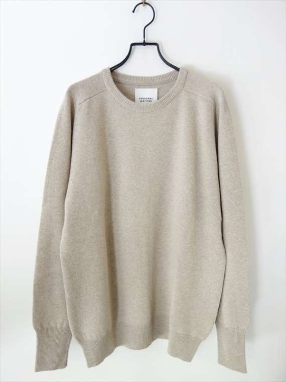 PERSONAL MATTERS���ѡ����ʥ�ޥ���/ N��02 MERINO WOOL CREW NECK SWEATER/ �饤�ȥ֥饦��