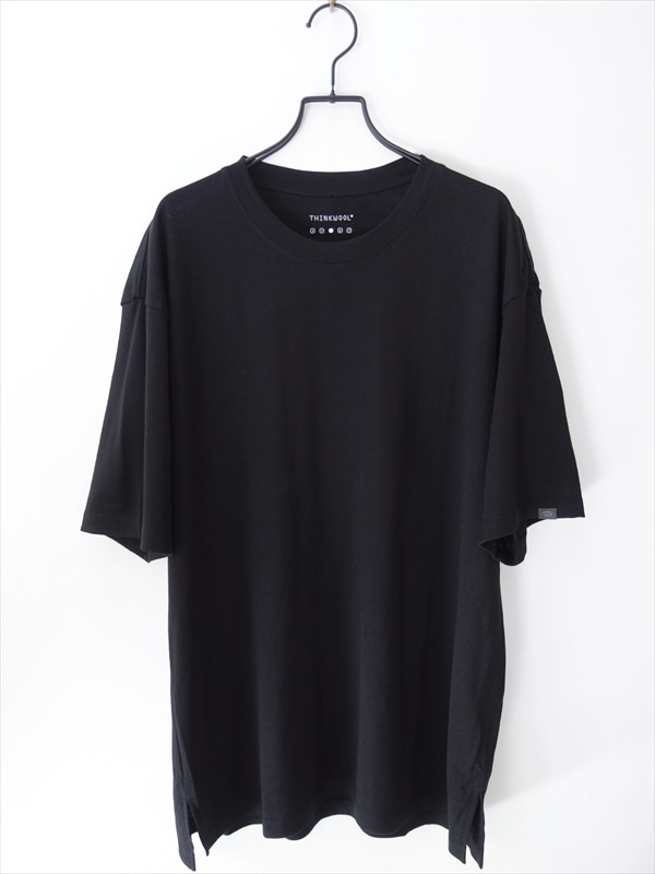 DAN Wool Oversized Tee ウールT M ブラック DAN Wool Oversized Tee ウールT M ブラック Wool Oversized Tee