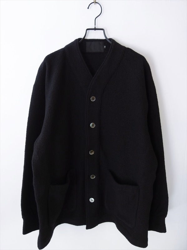 K.ITO ケー・イトウ/ ウールブークレカーディガン/ ブラック | BRANDS