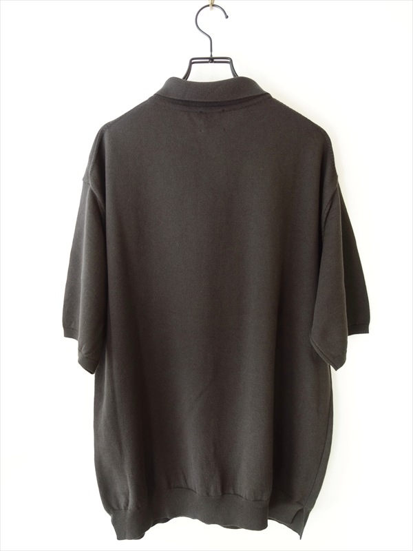 comm. arch. コムアーチ/ Giza Cotton Knitted Polo SS/ ヘビーウッド