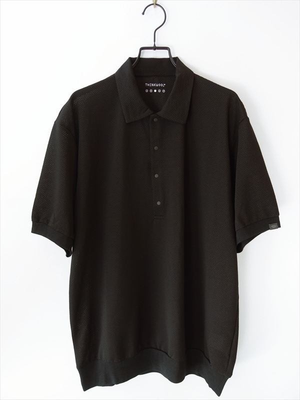 SWEET YEARS TECHNO FINE MESH POLO サイズM 黒 1200W-11125-Black-4-