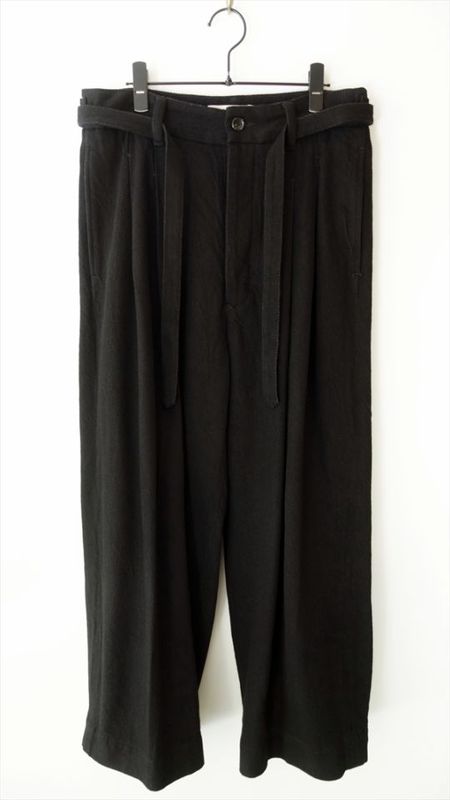 written by����ȥ���Х�/ thick twill slacks pants/ �֥�å�