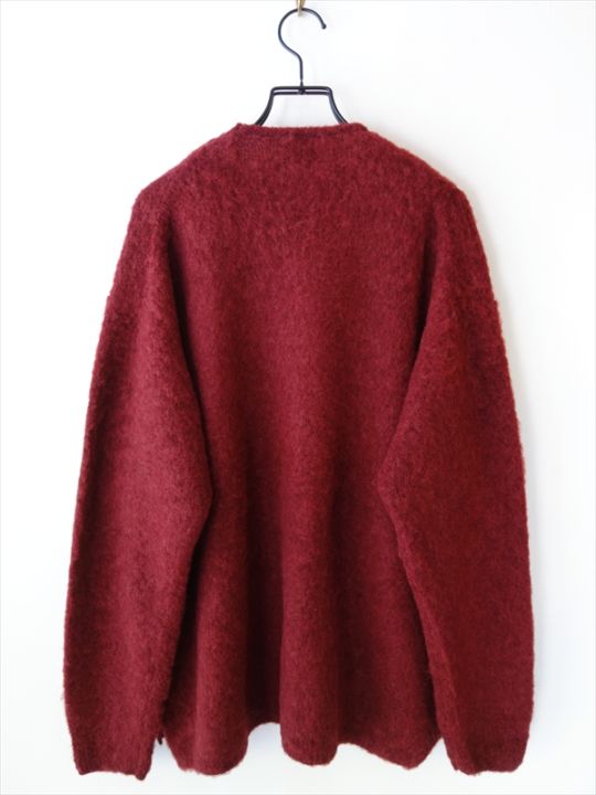 comm. arch. コムアーチ/ Hand Framed Shaggy Bear CD/ ワイン