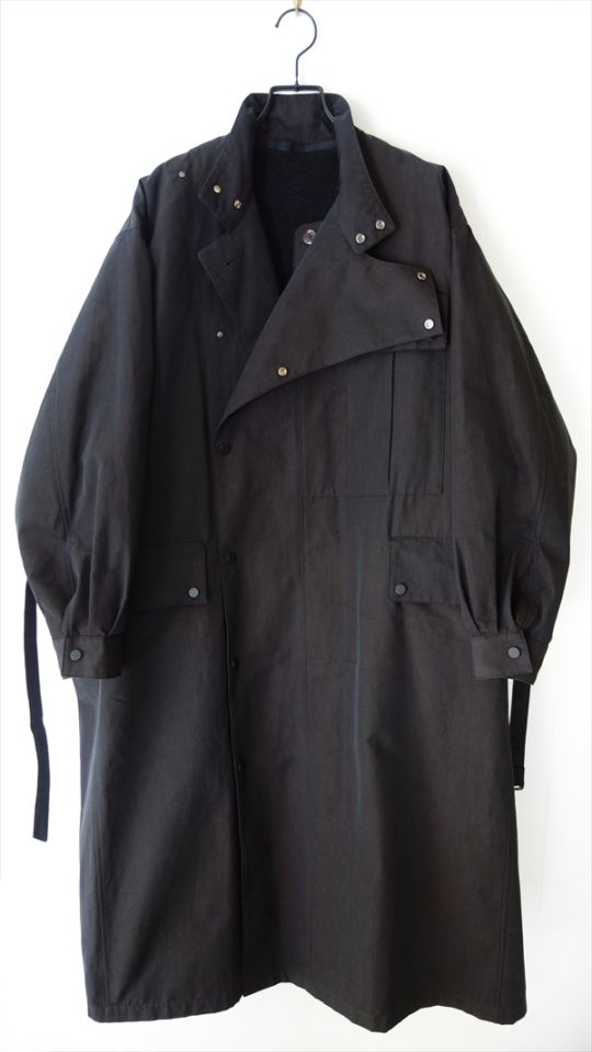 HAVERSACK ハバーサック/ 高密度シャンブレー スタンドカラーコート