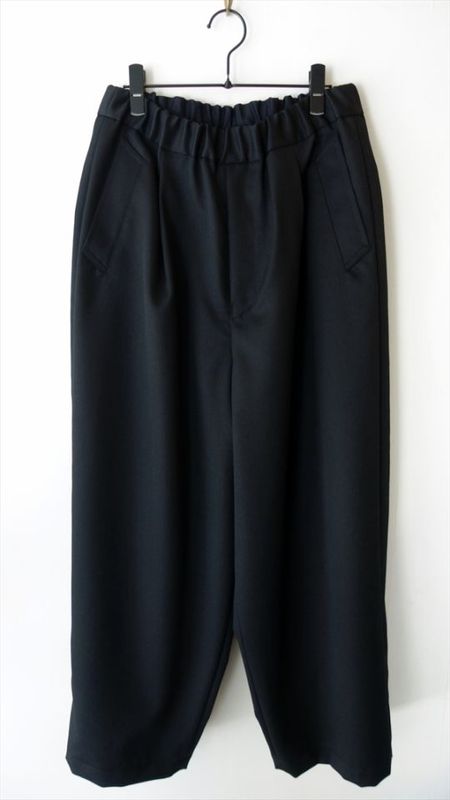 blanc���֥��/ box trousers - washable wool serge/ �֥�å�