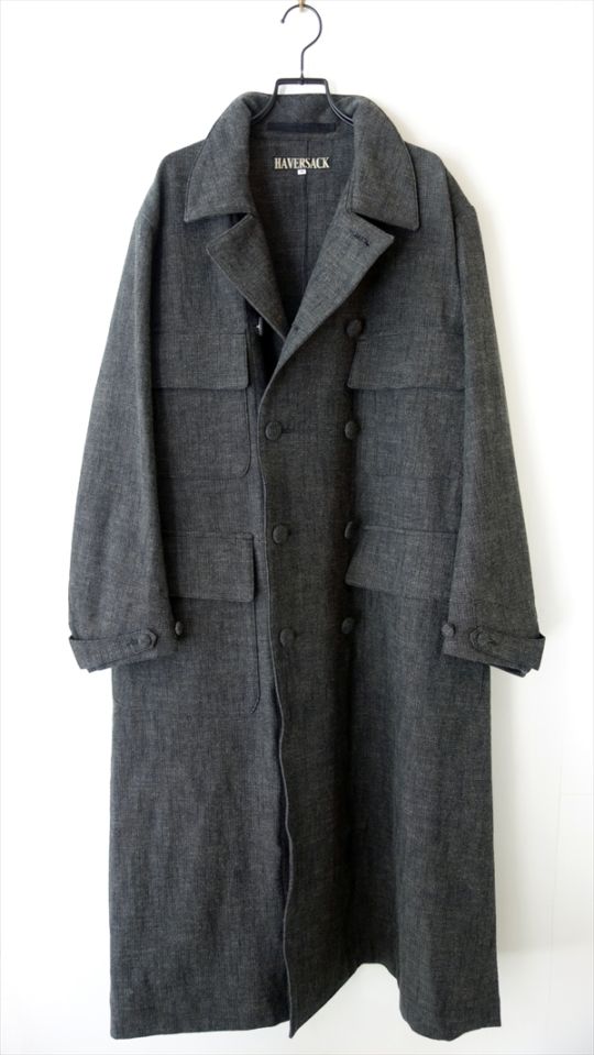 HAVERSACK ハバーサック/ コットンウールヘリンボーン アトリエコート
