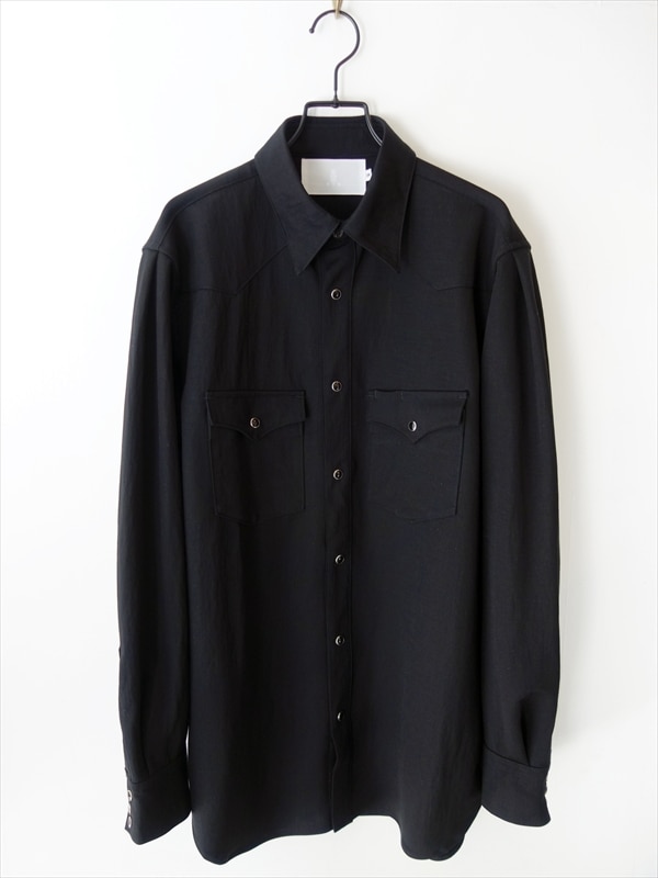 K.ITO ケー・イトウ/ レーヨンナイロンジャージー ウェスタンシャツ