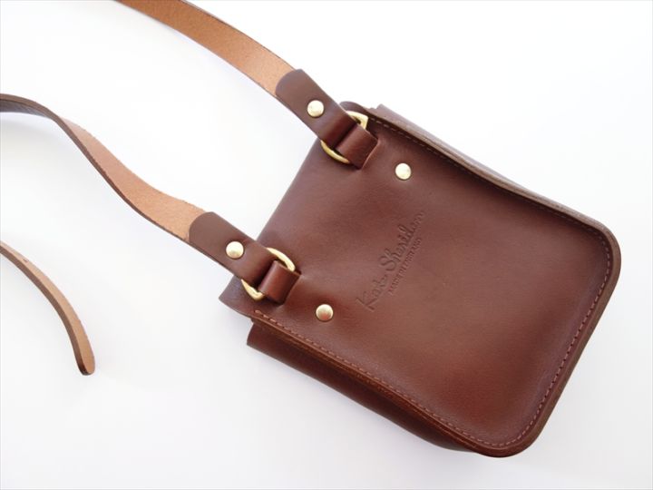 Kate Sheridan ケイト シェリダン/ Half Orbed Tab Bag/ チェスナット