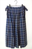TOAST���ȡ�����/ Market Check Pleated Cotton Linen Skirt/ �ǥ˥�֥롼