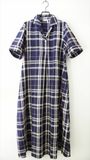 TOAST���ȡ�����/ Check Linen Cotton Swing Dress/ �֥롼�ߥ���