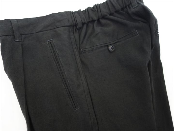 comm. arch. コムアーチ/ Linen Cotton Poplin Trousers/ マッドクレイ