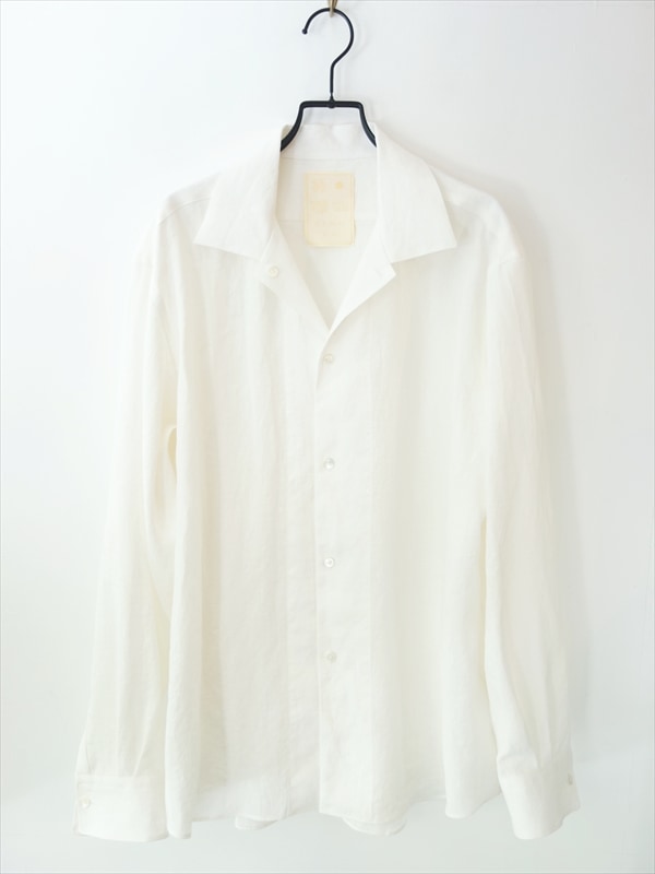KIMURA�������/ Linen washi reversible button shirt LS/ �ۥ磻��