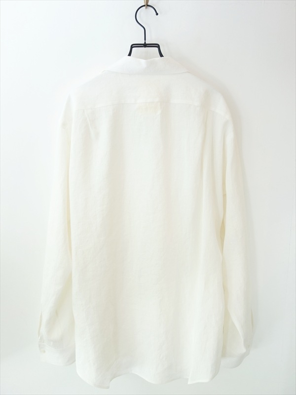 トップス KIMURA/ Linen washi shirt White KIMURA キムラ/ Linen washi reversible button shirt LS/ ホワイト
