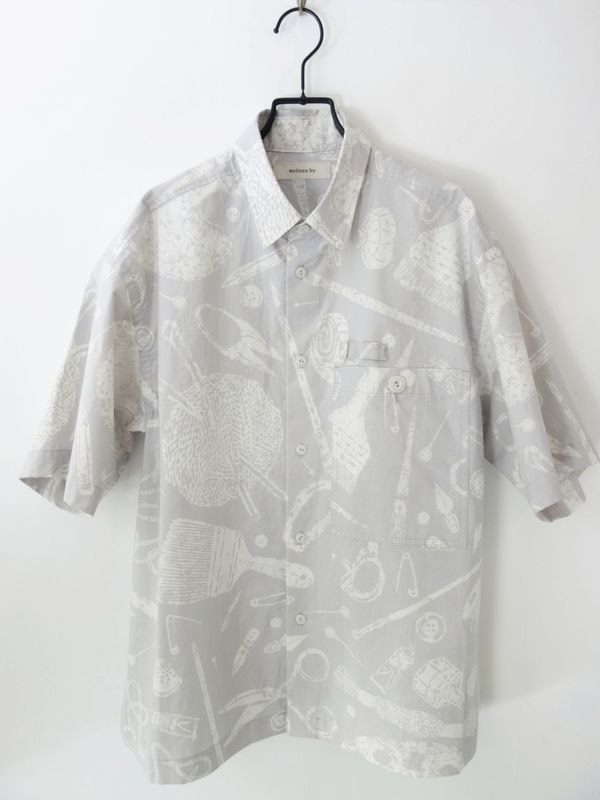 written by����ȥ���Х�/ TOOLS DISCHARGE PRINT SHORT SLEEVE SHIRT/ ���졼