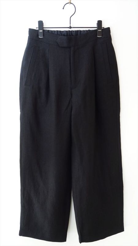 comm. arch. �����ॢ����/ Belgium Linen High-Density Wide Pants/ �֥�å�������