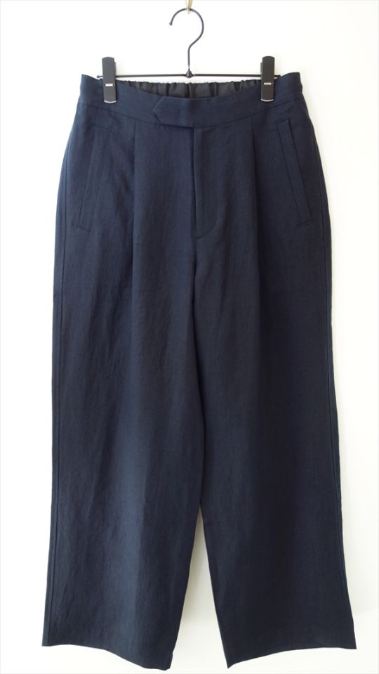 comm. arch. コムアーチ/ Belgium Linen High-Density Wide Pants
