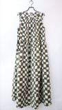TOAST���ȡ�����/ Block Print Warp Check Sleeveless Dress/ ���꡼��