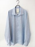 KIMURA�������/ whole oblong collar shirt LS_Albini linen/ ���󥬥�