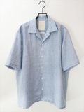 KIMURA�������/ convertible collar shirt HS_Albini linen/ ���󥬥�
