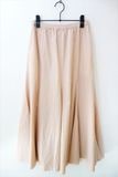 MEYAME������/ COTTON LINEN PLEATED FLARE SKIRT/ �ԥ�