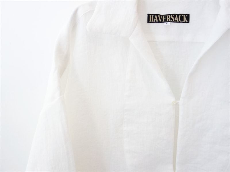 HAVERSACK ハバーサック/ リネンツイル カプリシャツ/ ホワイト