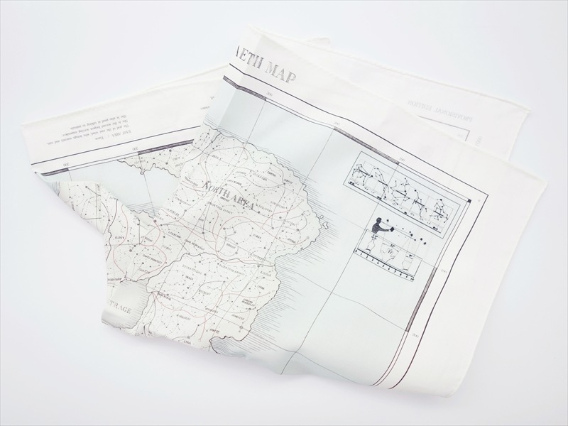 ASEEDONCLOUD���������ɥ󥯥饦��/ Handkerchief/ Atlas (Hiraeth map print)