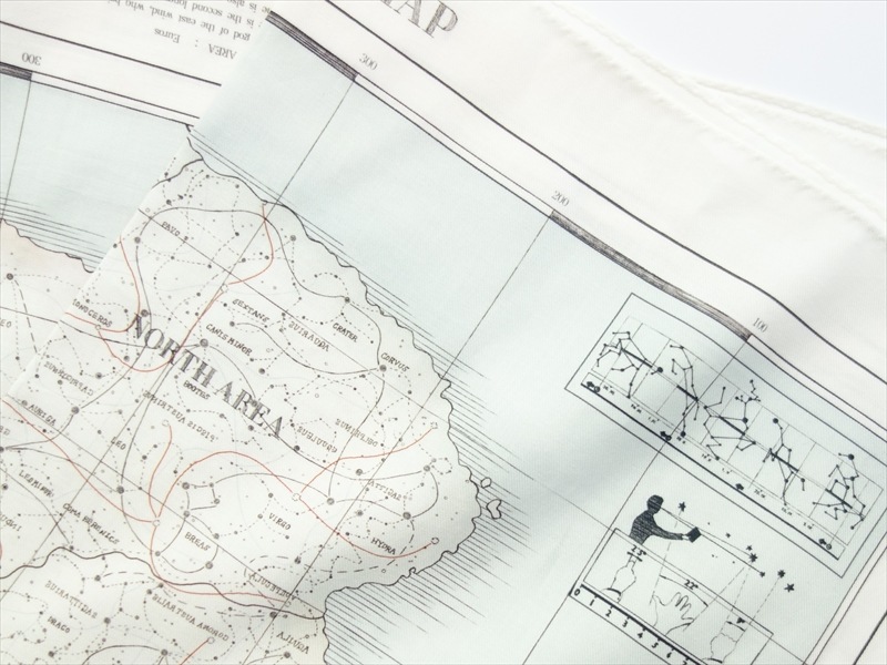 ASEEDONCLOUD���������ɥ󥯥饦��/ Handkerchief/ Atlas (Hiraeth map print)