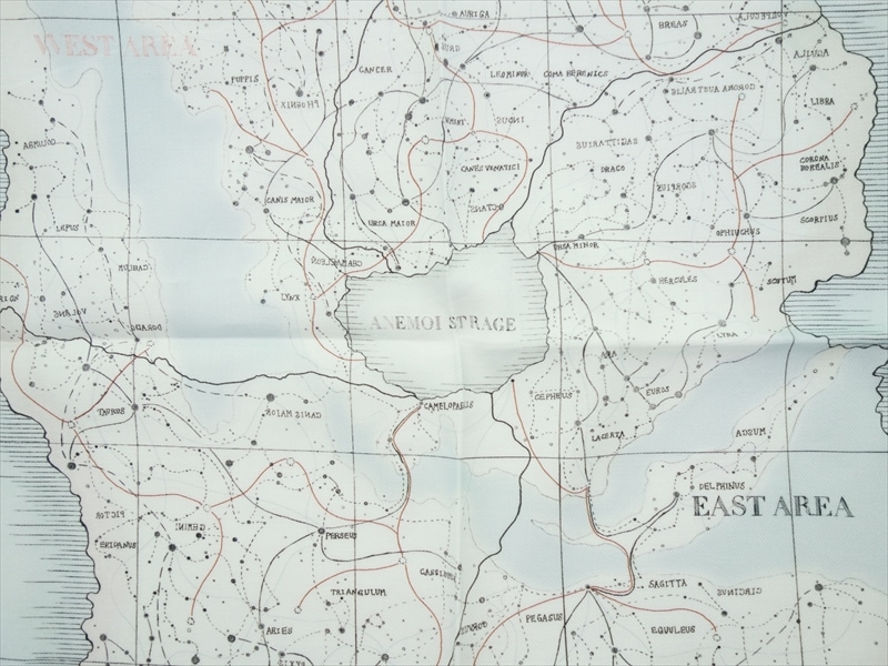 ASEEDONCLOUD���������ɥ󥯥饦��/ Handkerchief/ Atlas (Hiraeth map print)