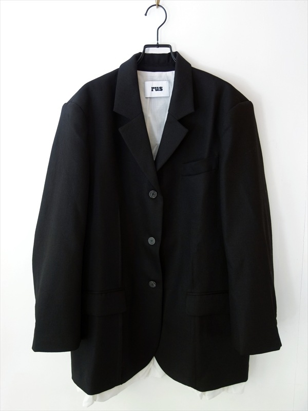 rus���롼��/ TELON tailored jacket(Ladies')/ �֥�å�