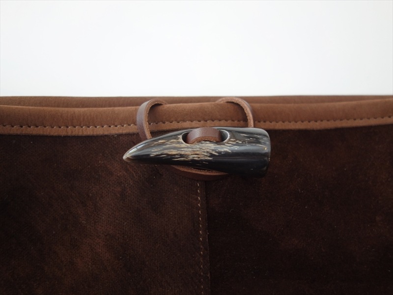 Post Production���ݥ��ȥץ����������/ 2 Pocket tote bag/ Horse Suede�ʥ֥饦���