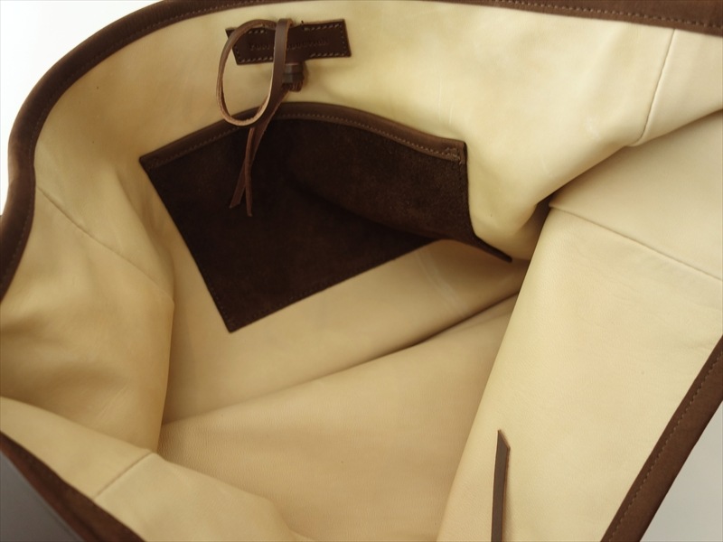 Post Production���ݥ��ȥץ����������/ 2 Pocket tote bag/ Horse Suede�ʥ֥饦���