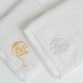 フワフワ洗顔タオルセット(ゴールド・シルバー)