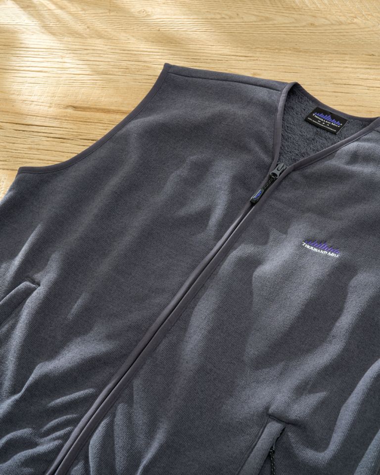 【UNISEX】KNIT FLEECE  ZIP VEST/ニットフリースジップベスト