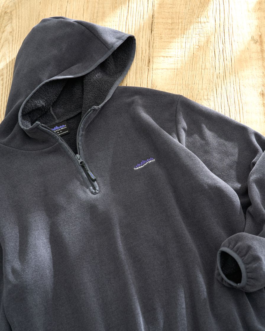 【UNISEX】KNIT FLEECE HALF ZIP PARKER/ニットフリースハーフジップパーカー