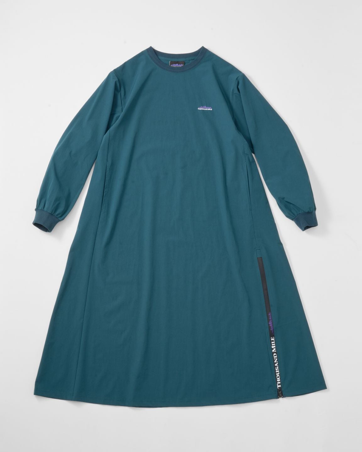 【L's】LONG SLEEVE OP NYLON・POLYURETHANE/ロングスリーブワンピース ナイロン・ポリウレタン