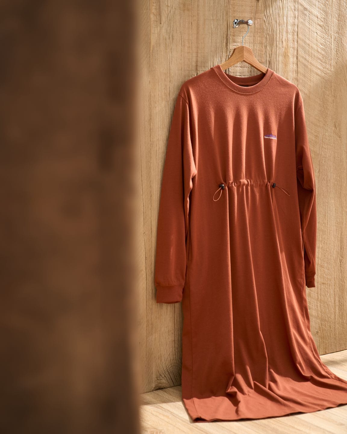 【L's】LONG SLEEVE DRAWCORD OP/ロングスリーブドローコードワンピース