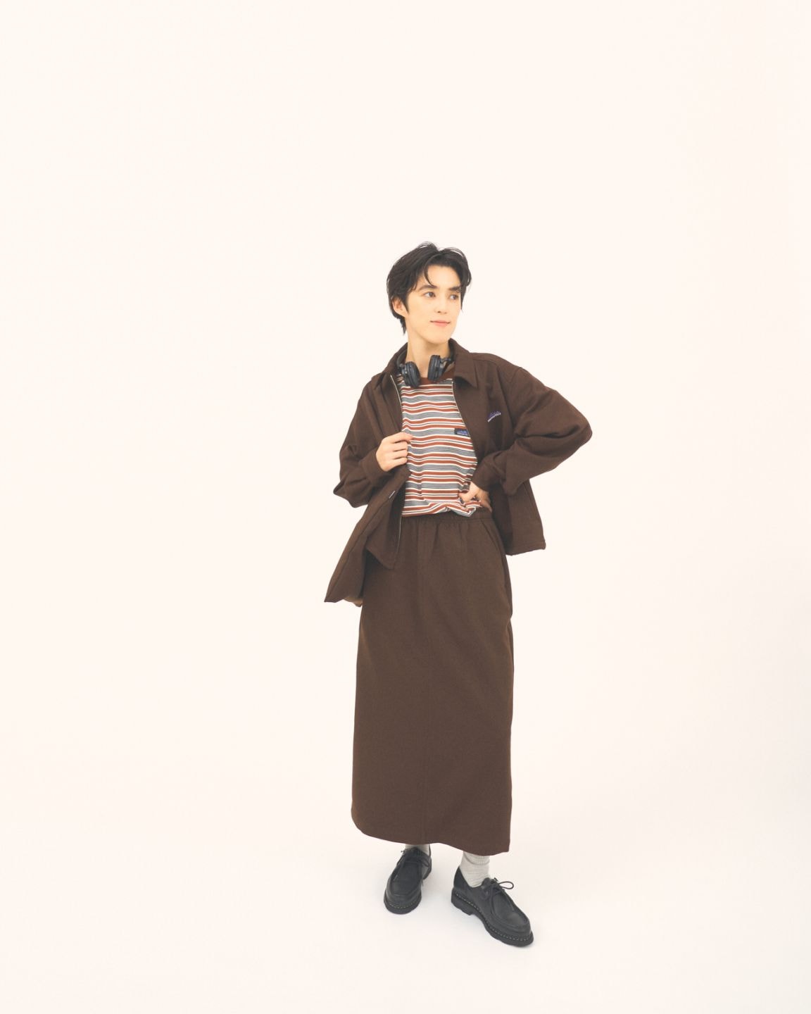 MILK エポレットセットアップ THOUSAND MILE FRENCH SLEEVE SHIRT＆WIDE PANTS SET【WEB