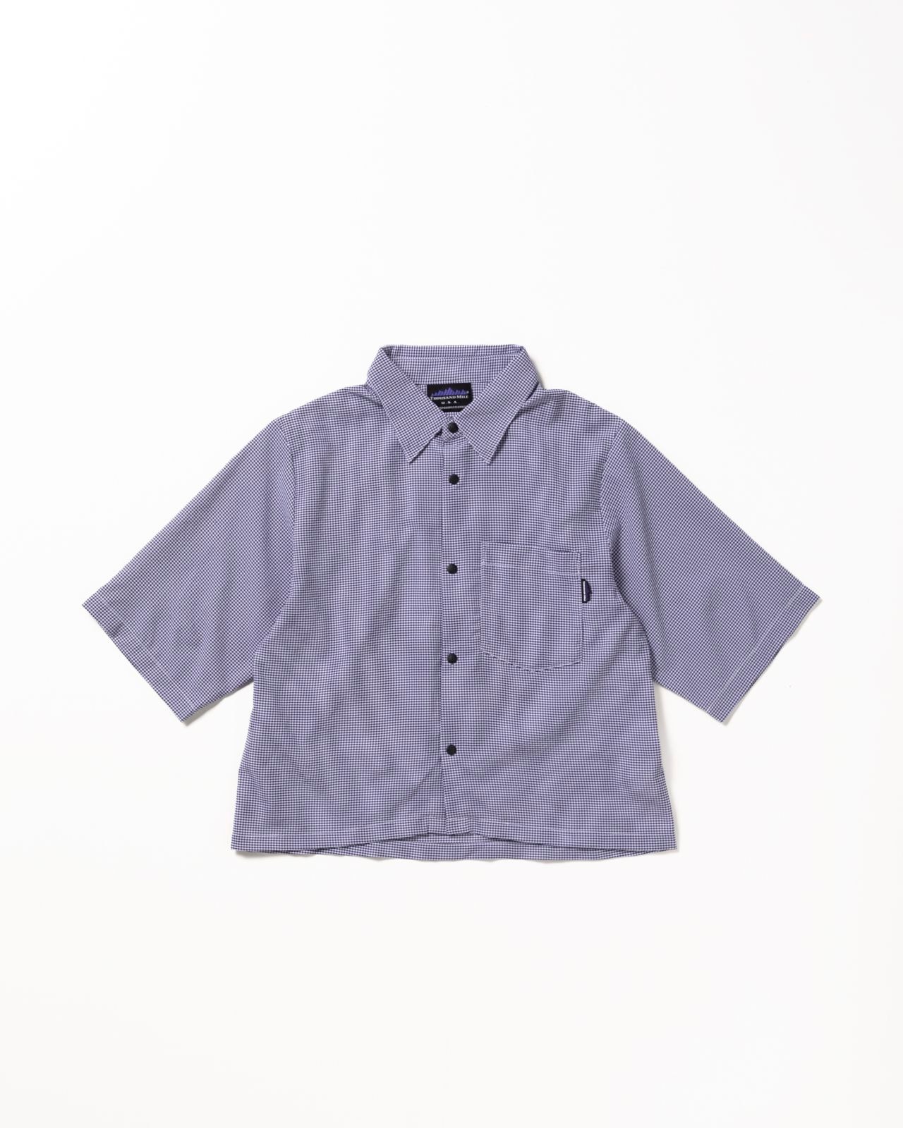 [L's]THREE QUARTER SLEEVE SHIRT HIGH AIR PERMEABILITY CHECK/スリークオータースリーブシャツ