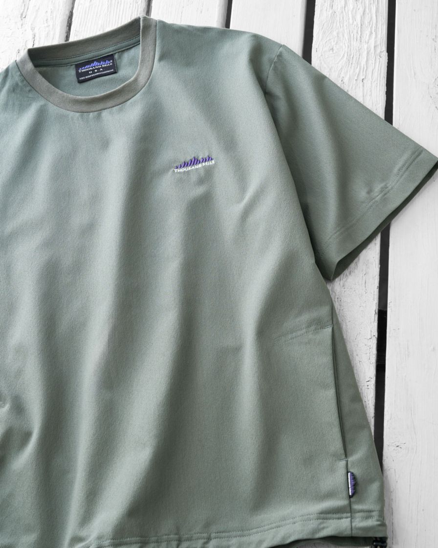 [UNISEX]SHORT SLEEVE DRAWCOAD T-SHIRT HIGH AIR PERMEABILITY/ショートスリーブドローコードTシャツ