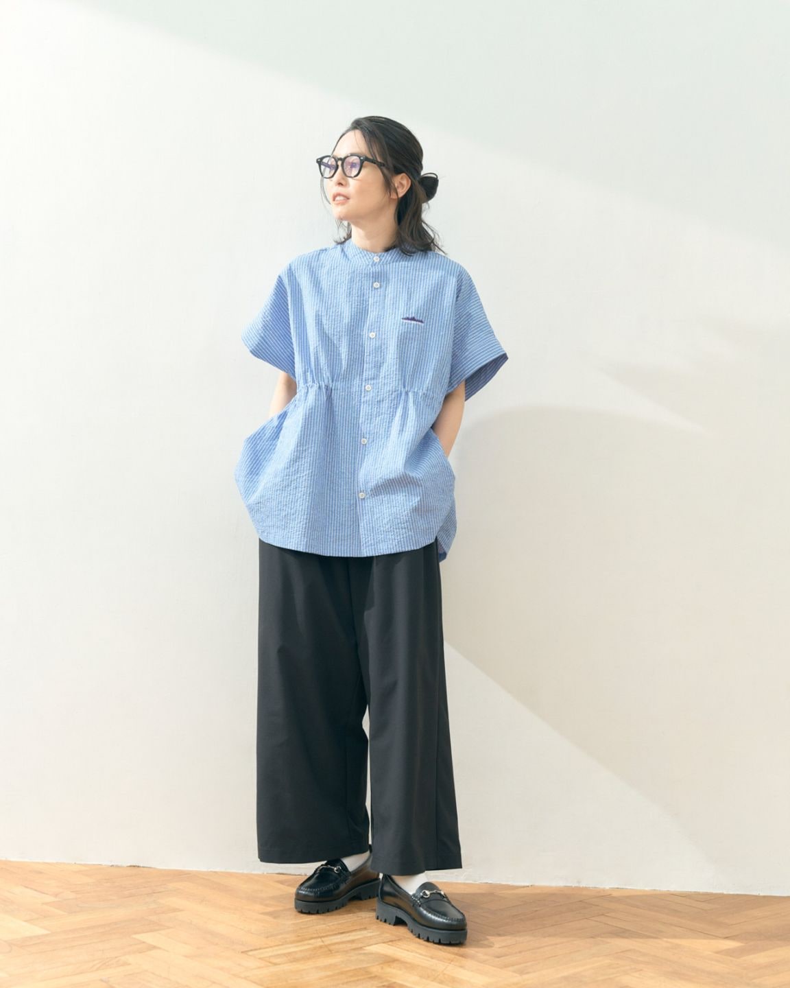[L's]LONG WIDE PANTS HIGH AIR PERMEABILITY/ロングワイドパンツ