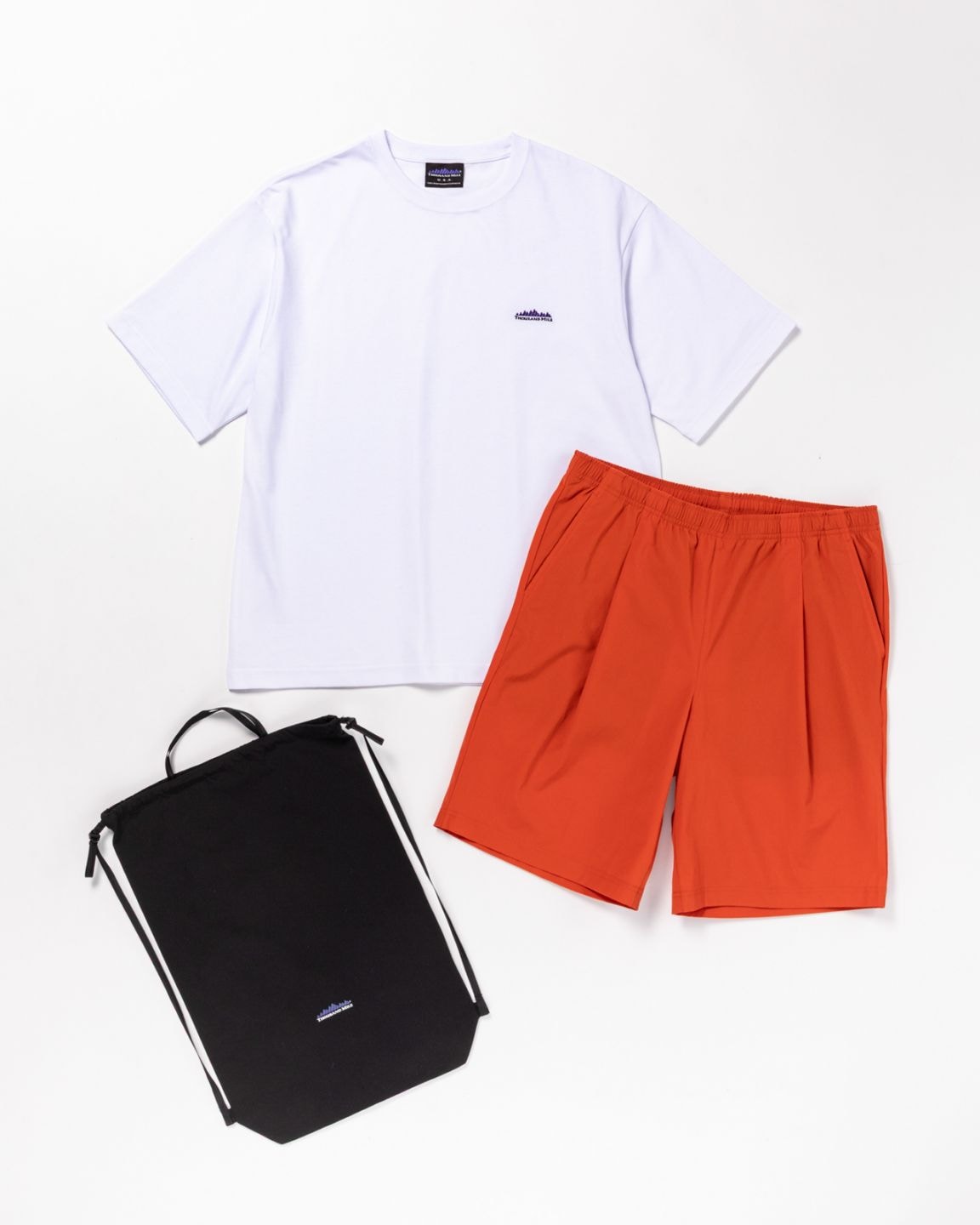[M's]SHORT SLEEVE T-SHIRT & SHORT PANTS SET T/C JERSEY + NY/PU/ショートスリーブTシャツ&ショートパンツ セット