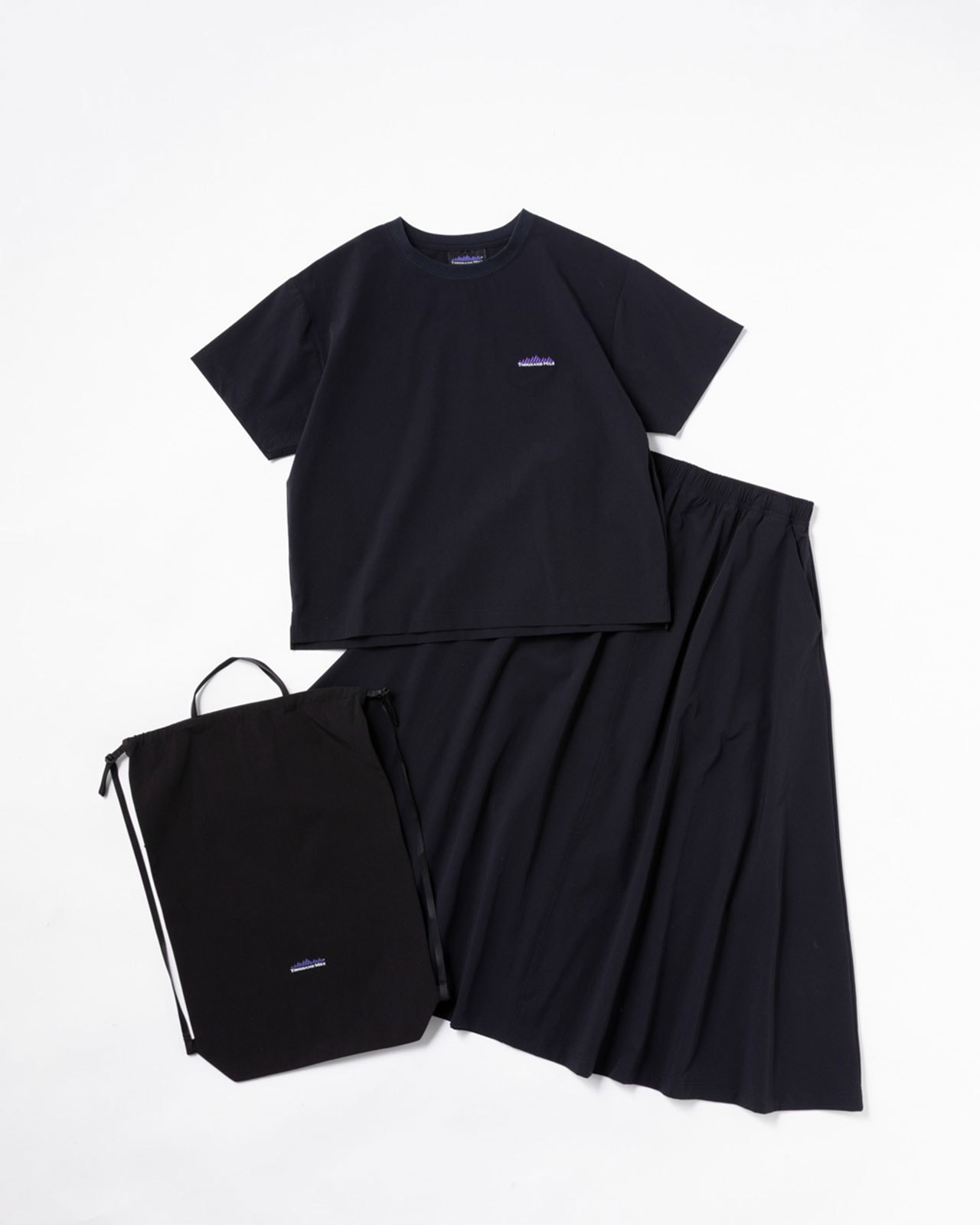 [L's]SHORT SLEEVE T-SHIRT & SKIRT SET NY/PU/ショートスリーブTシャツ＆スカートセット