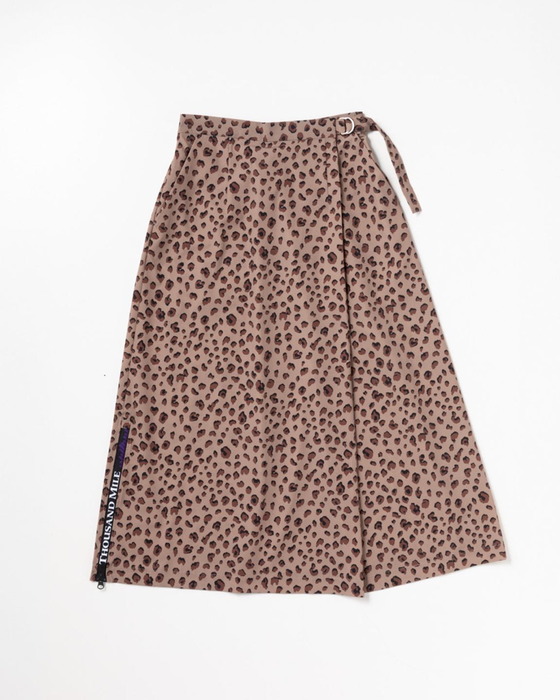 [L's]WRAPPED SKIRT NY/PU PRINT/ラップスカート プリント