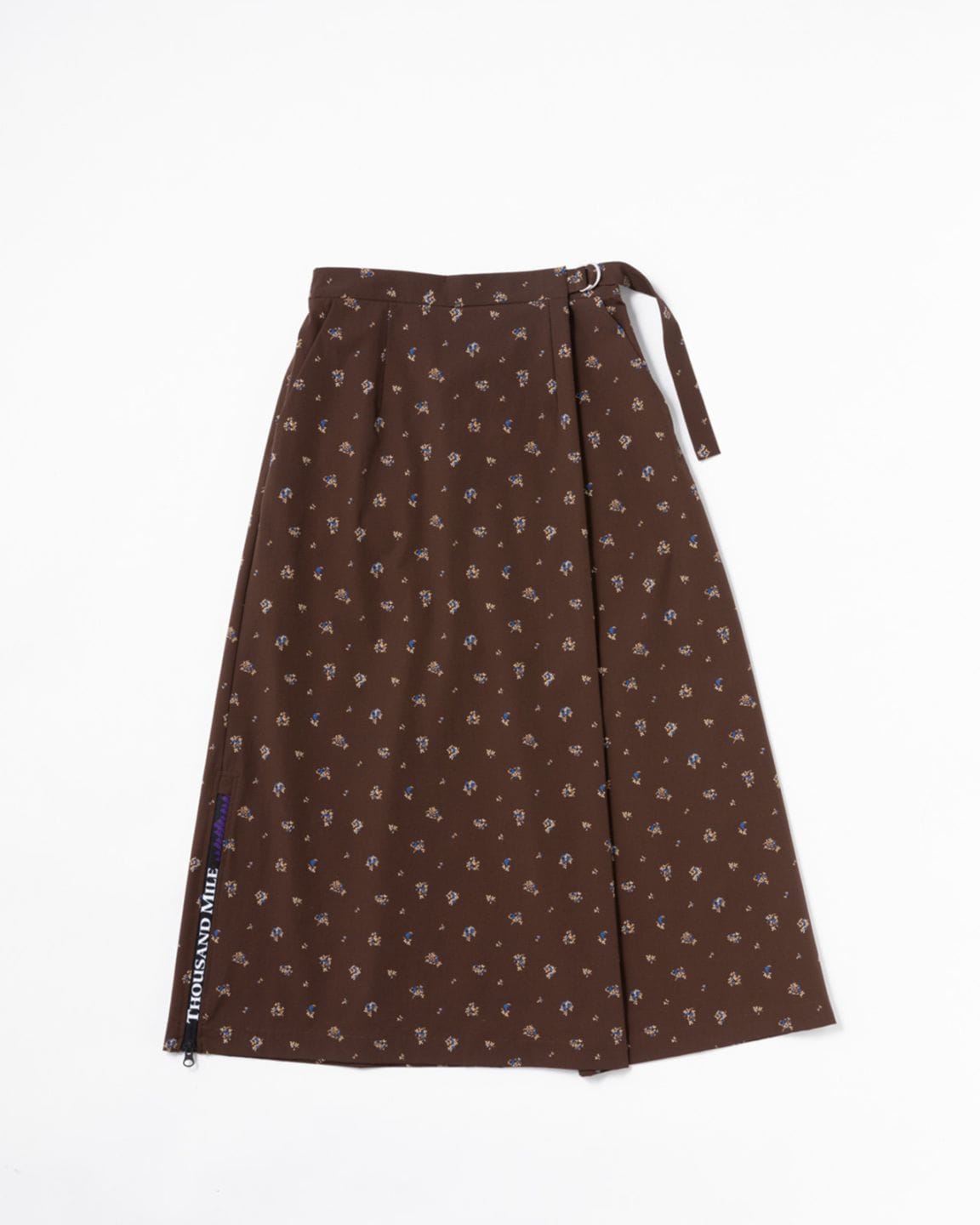 [L's]WRAPPED SKIRT NY/PU PRINT/ラップスカート プリント