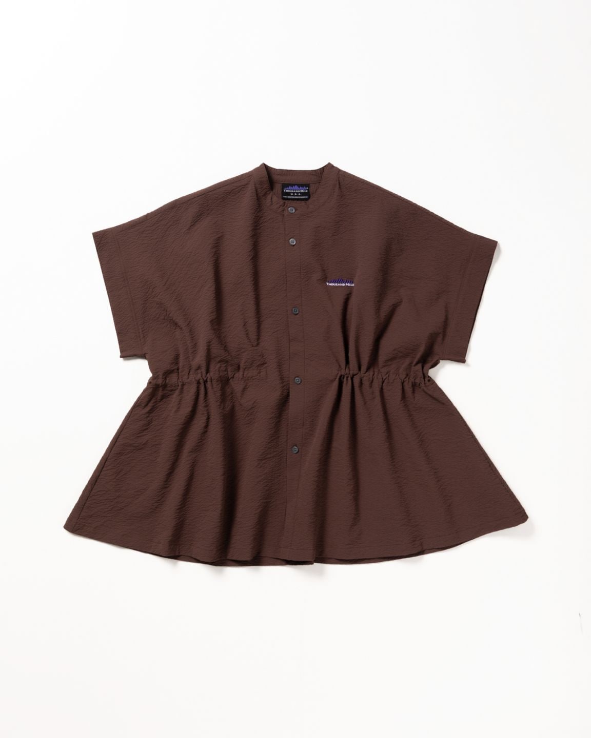 [L's]WAIST DRAWCODE SHIRT SEERSUCKER/ウエストドローコードシャツ シアサッカー