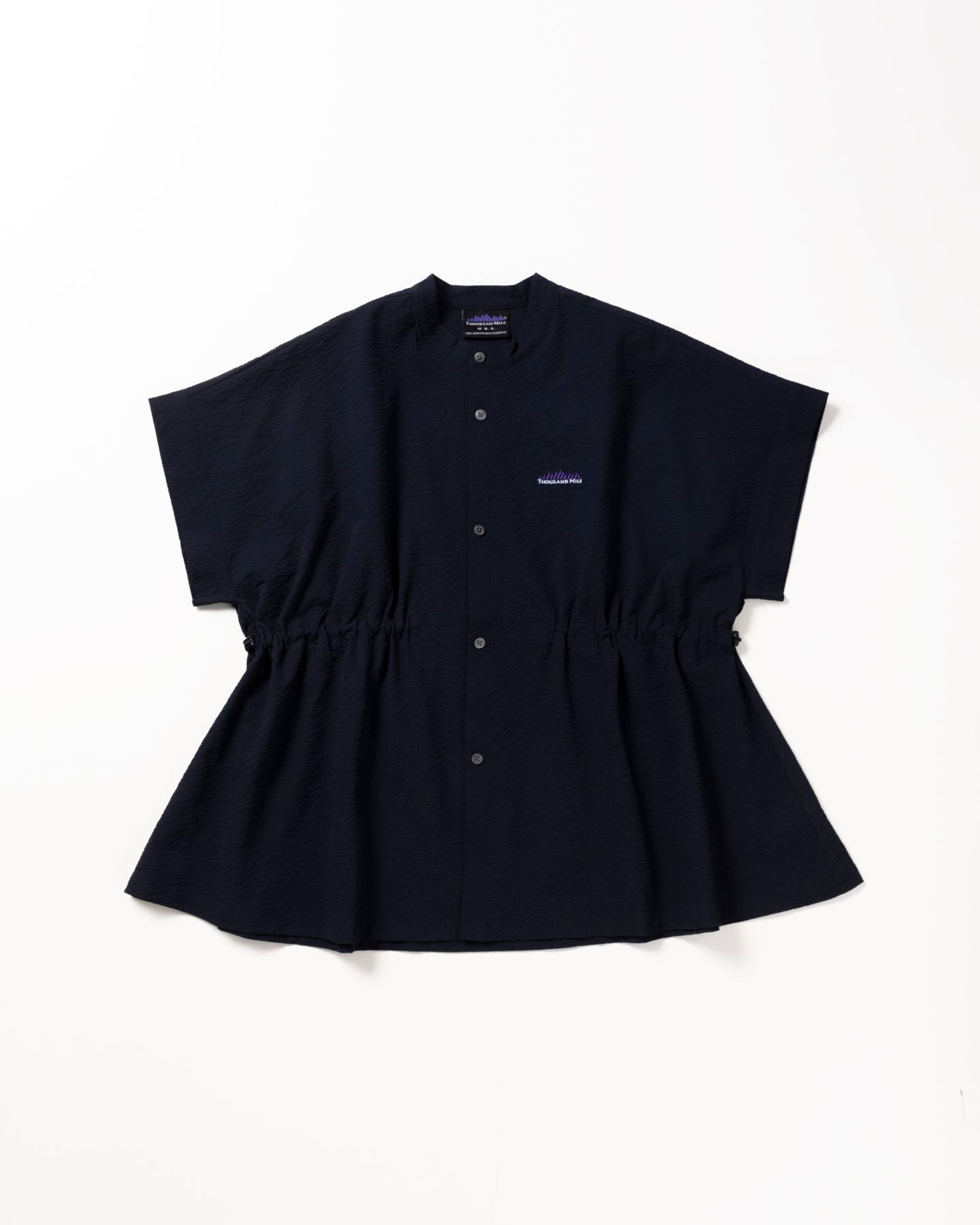 [L's]WAIST DRAWCODE SHIRT SEERSUCKER/ウエストドローコードシャツ シアサッカー