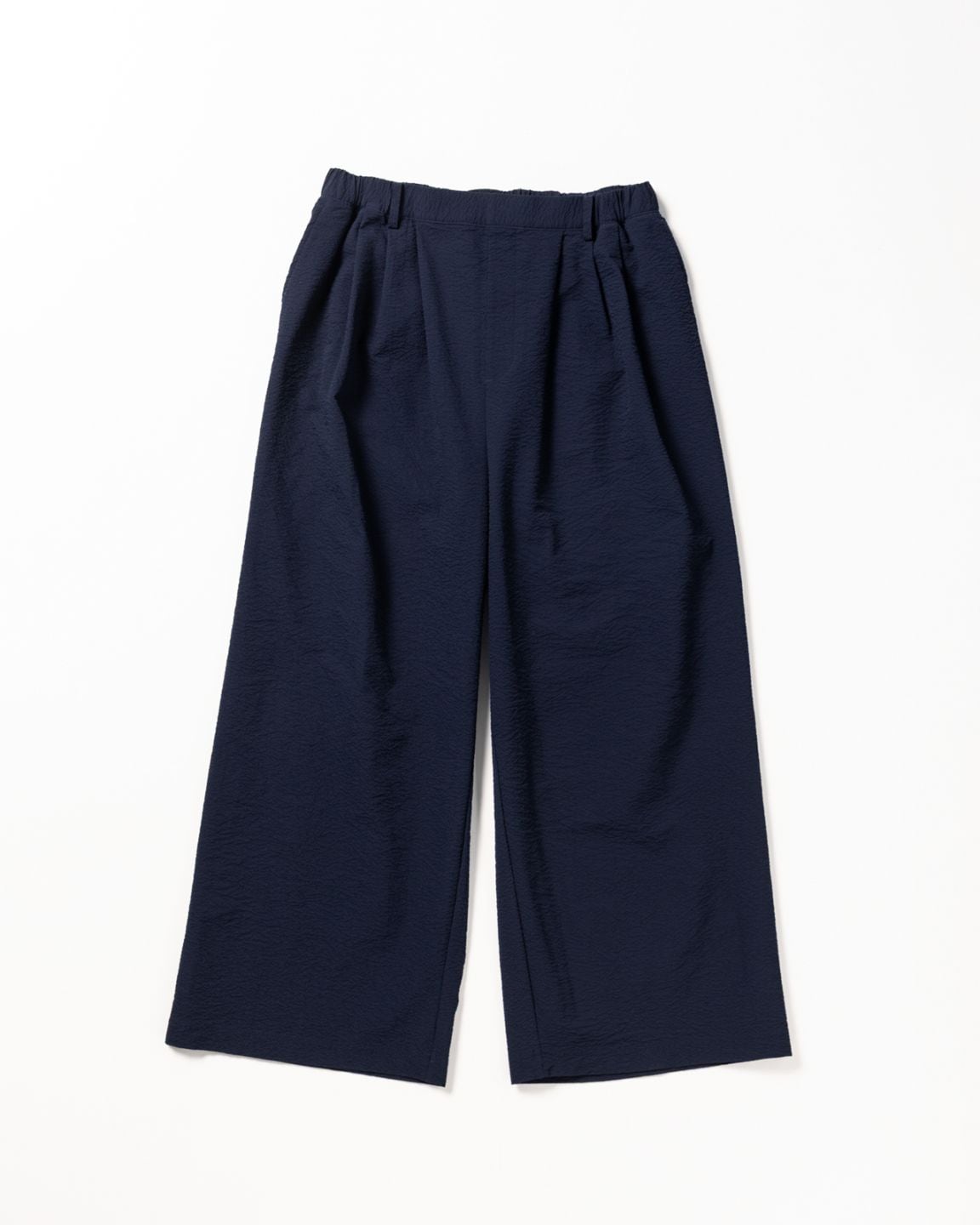 [L's]LONG WIDE PANTS SEERSUCKER/ロングワイドパンツ シアサッカー