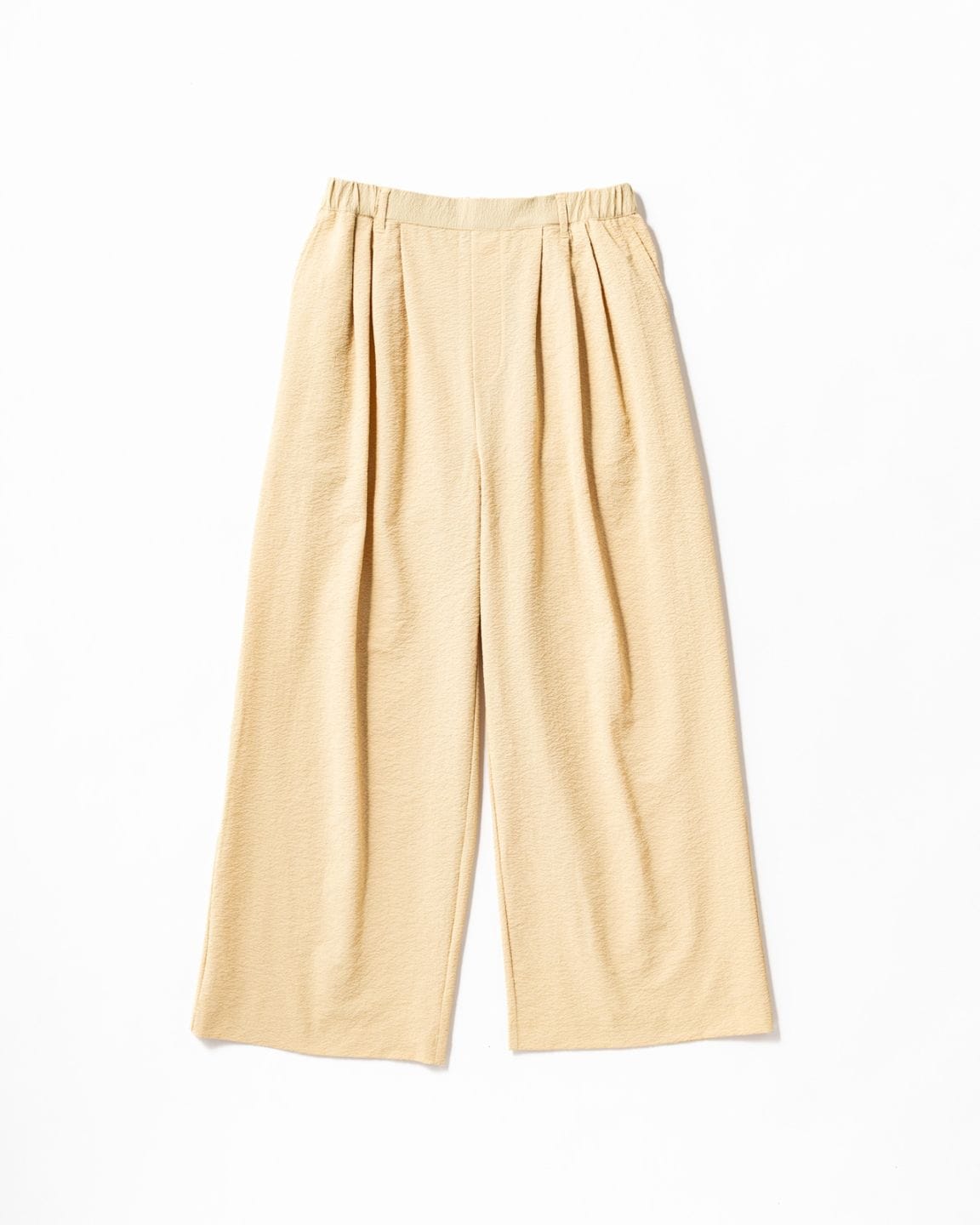 [L's]LONG WIDE PANTS SEERSUCKER/ロングワイドパンツ シアサッカー