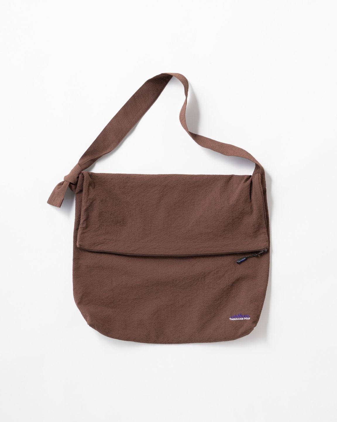 [Unisex]FLAP SHOULDER BAG SEERSUCKER/フラップショルダーバッグ シアサッカー
